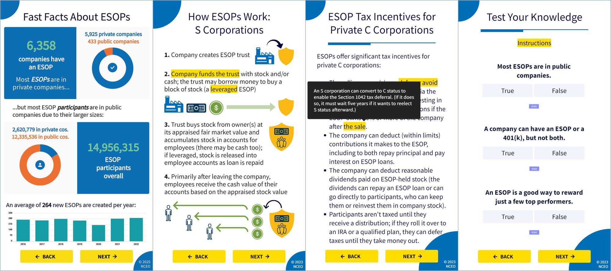 An Interactive Introduction to ESOPs