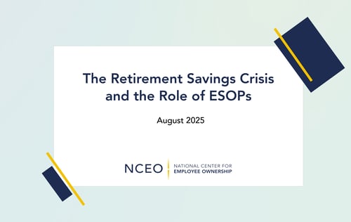 Cover page - Retirement Savings Crisis and the Role of ESOps
