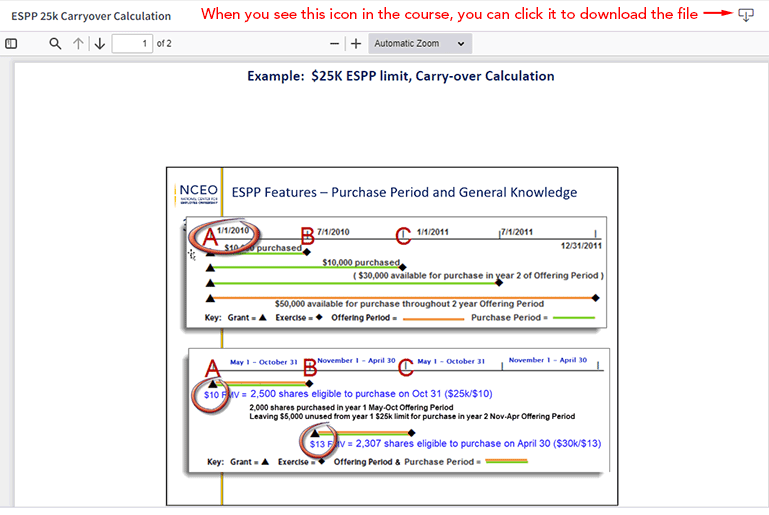 Screenshot of CEPI Prep Course supplemental document