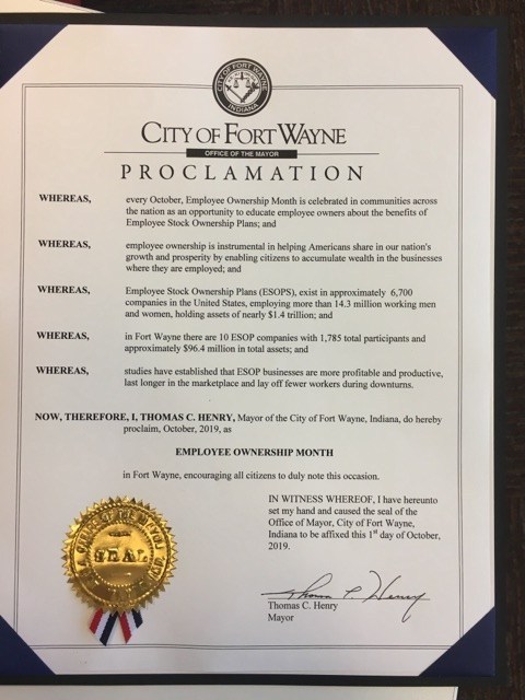 Fort Wayne proclamation