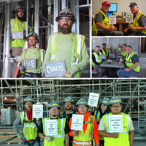 2018 winners of the #PictureOwnership challenge. A collage of electrical workers in their gear